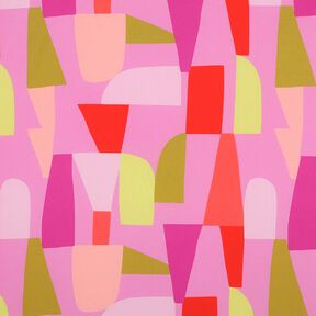 Tissu viscose LENZING™ ECOVERO™ Shape Shifter | Nerida Hansen – violet pastel/rouge feu, 
