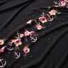 Jersey coton Fleurs de bord de mer | Glitzerpüppi – noir/pourpre,  thumbnail number 2