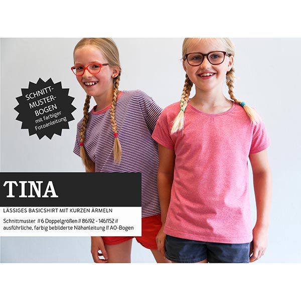 TINA - Chemise basique casual à manches courtes, Studio Schnittreif  | 86 - 152,  image number 1