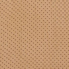 Mousseline Rayures et pois pailletés – brun faon, 