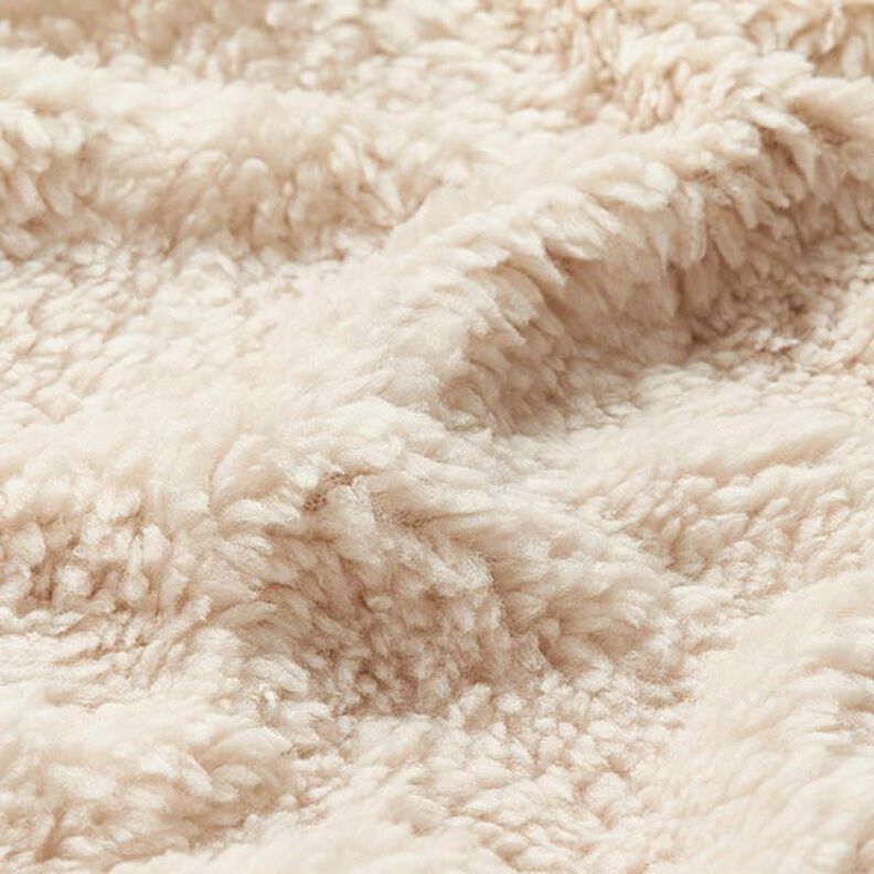 Fourrure synthétique Tissu peluche – beige clair,  image number 2
