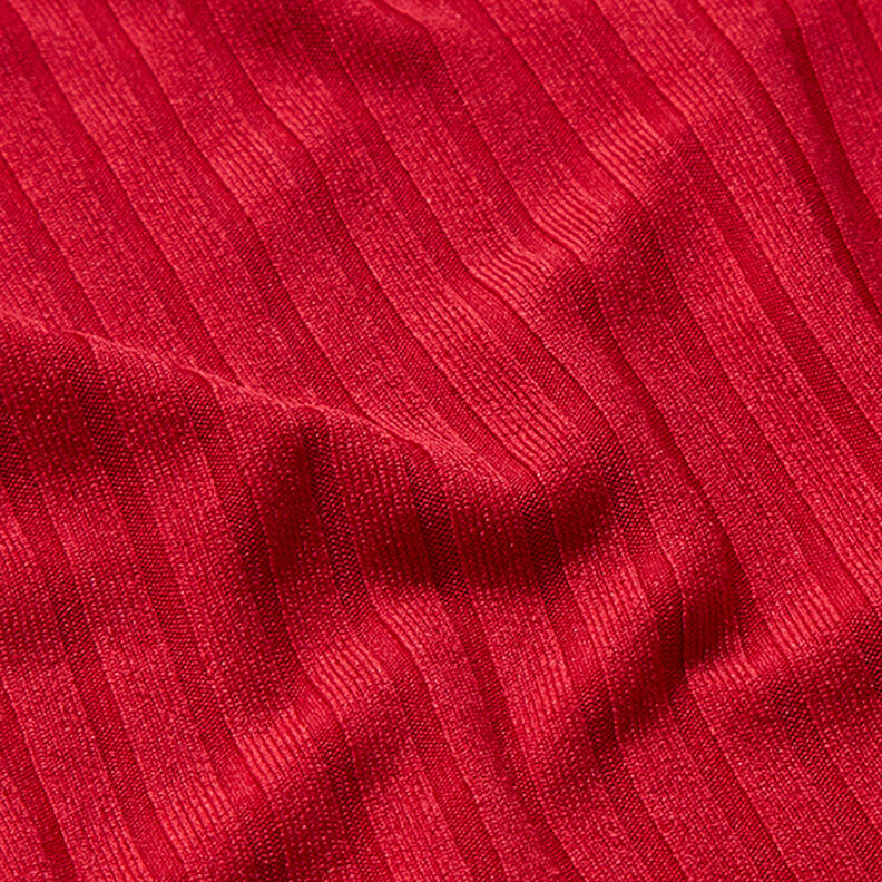 Maille côtelée unie – rouge,  image number 2