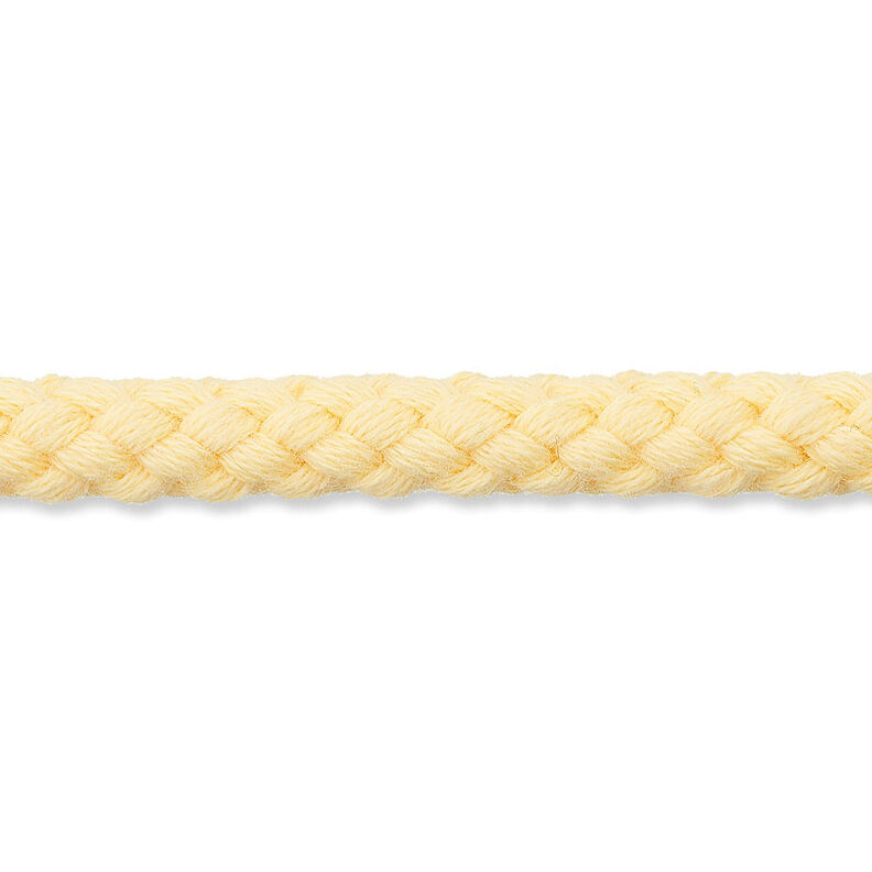 Cordon en coton [Ø 7 mm] – jaune vanille,  image number 1
