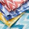 Coton enduit imprimé ikat – bleu/blanc,  thumbnail number 5