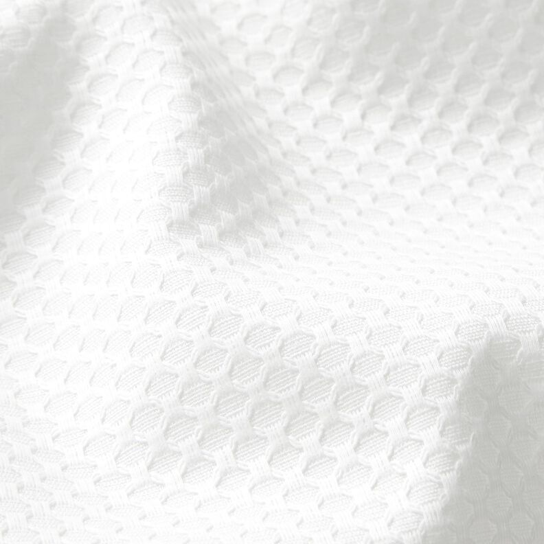 Tissu pour chemise Structure en losanges – blanc, image number 2