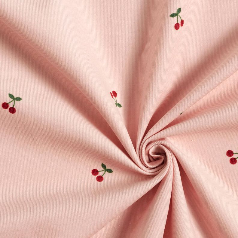 Velours milleraies Cerises &ndash; rose clair,  image number 3