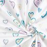Jersey coton Cœurs multicolores – ivoire,  thumbnail number 3
