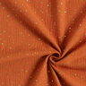 Tissu double gaze de coton taches dorées éparses – terre cuite/or,  thumbnail number 3