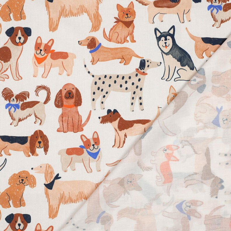 Popeline coton Chiens Impression numérique | Poppy Fabrics – écru, image number 5