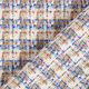 Tweed coton carreaux multicolores – écru/bleu,  thumbnail number 4