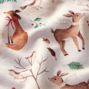 Jersey coton Animaux en automne Impression numérique  – nature, 