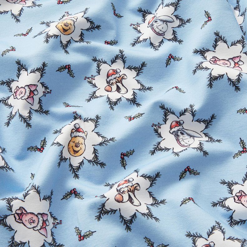 French Terry Sweat d’été Winnie l'ourson Tissu sous licence | Disney – bleu clair,  image number 2