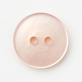 Bouton 2 trous brillant [Ø 15 mm] – rosé, 