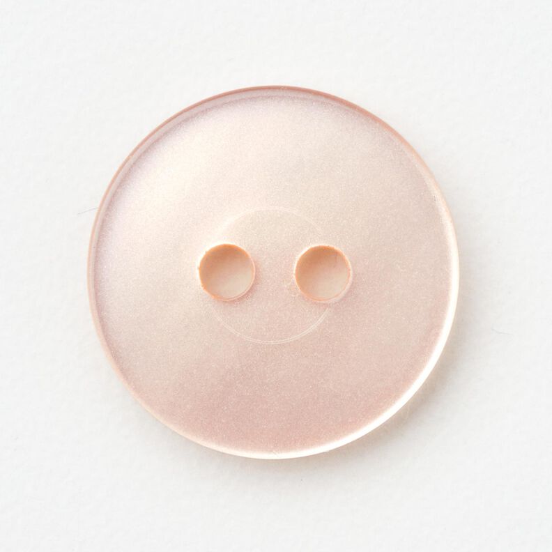 Bouton 2 trous brillant [Ø 15 mm] – rosé,  image number 1