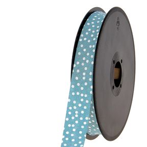Biais points éparpillés [20 mm] – turquoise, 