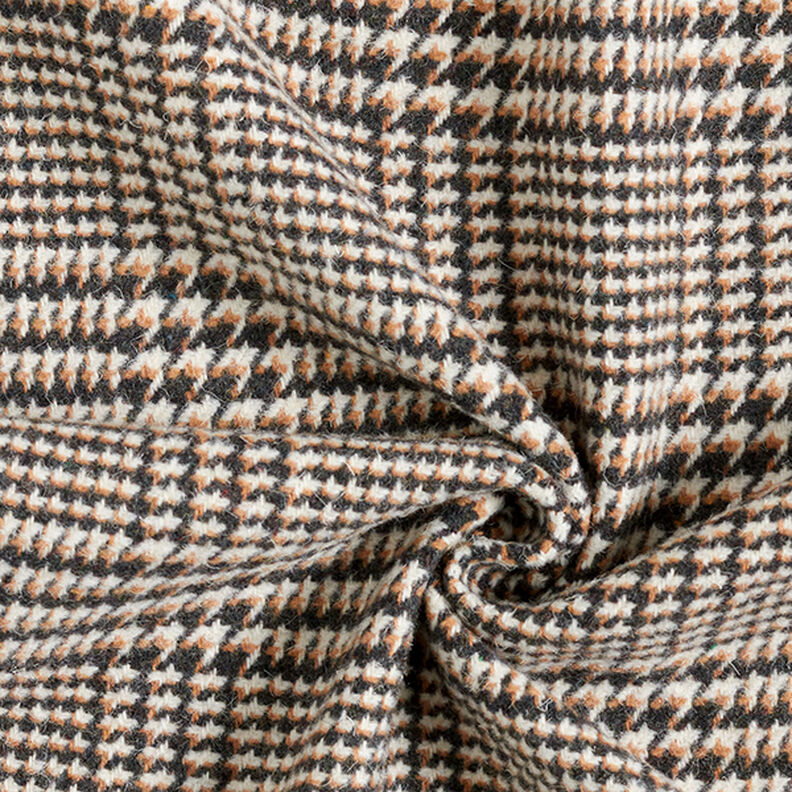Tissu pour manteau Prince de Galles – anthracite/beige,  image number 3
