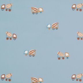 Tissu pour veste de pluie Bétonnière Impression numérique – jean bleu clair, 