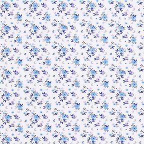Jersey coton fleurs romantiques – blanc, 