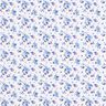 Jersey coton fleurs romantiques – blanc,  thumbnail number 1