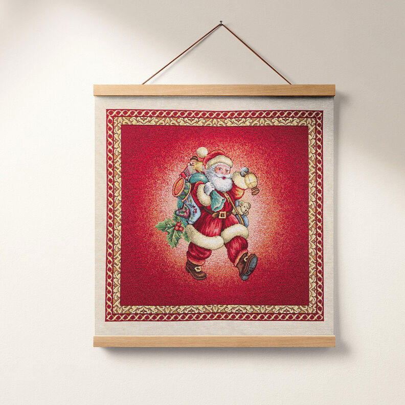 Tissu de décoration pièce Gobelin Père Noël – carmin, image number 6