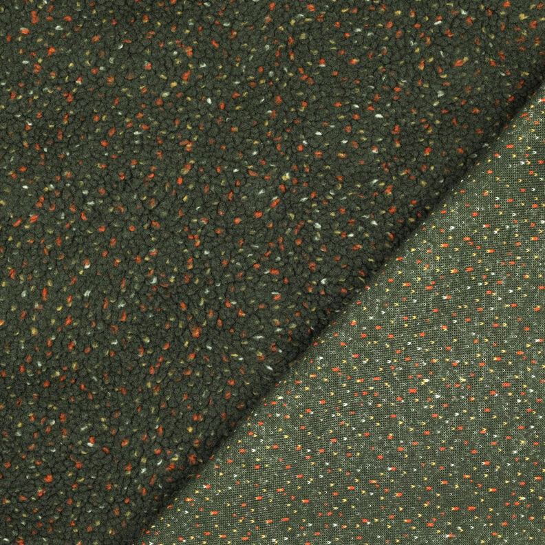 Ourson Tweed Chiné | Poppy Fabrics – vert foncé, image number 4