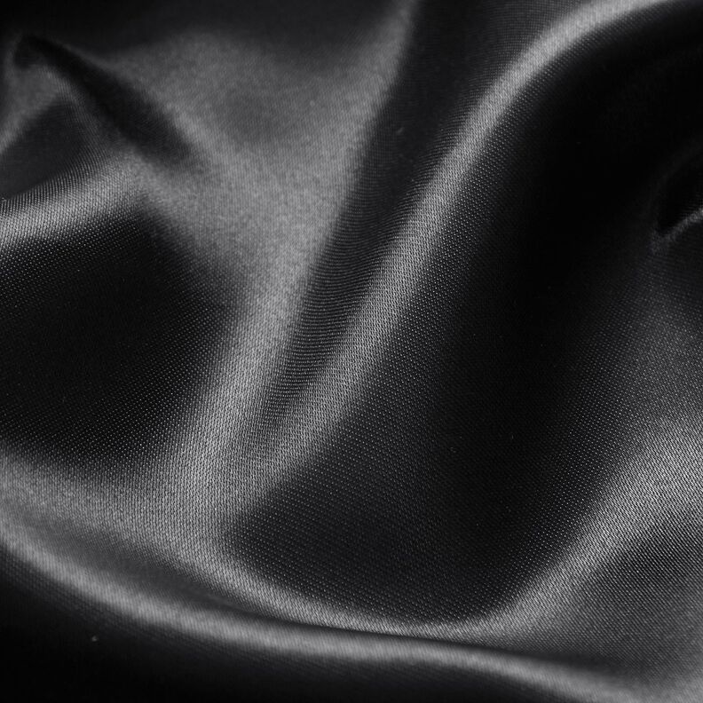 Satin polyester – noir, image number 3