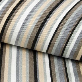 Extérieur Tissu pour chaise longue Rayures verticales 44 cm – gris éléphant/taupe, 