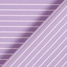 Tissu stretch à rayures horizontales élastique longitudinalement – violet pastel,  thumbnail number 4
