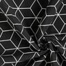 Tissu de décoration Jacquard cubes modernes – noir/ivoire,  thumbnail number 3