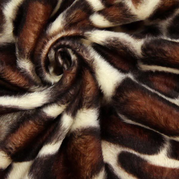 Imitation Fourrure d'Animal girafe – marron,  image number 2