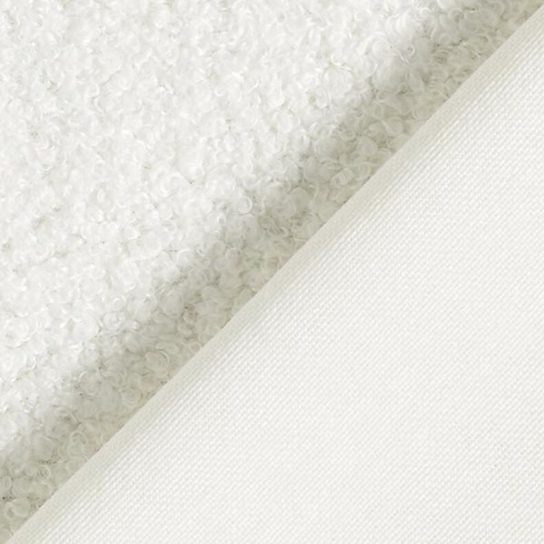 Tissu de revêtement bouclé – blanc,  image number 3