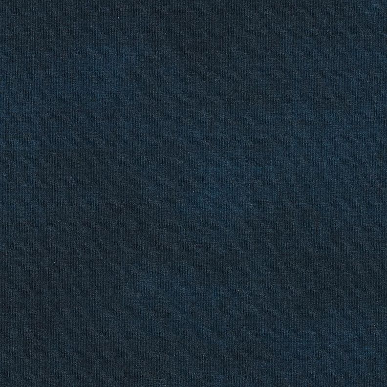 French Terry Sweat d’été Fleurs de givre Tissu bordure | Glitzerpüppi – bleu nuit/blanc, image number 8