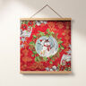 Objet décoratif Gobelin Bonhomme de neige dans un globe de neige – carmin,  thumbnail number 6