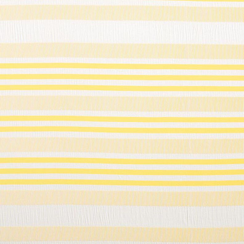 Jersey viscose aspect crash – blanc/jaune citron, image number 1