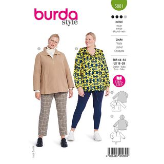 Veste - Grande taille | Burda 5881 | 44-54, 