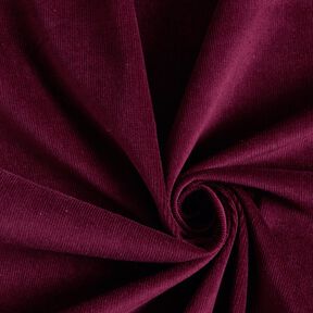 Velours à côtes fines stretch – rouge bordeaux, 