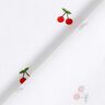 Popeline coton Cerises – blanc,  thumbnail number 4