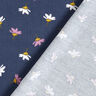 Velours milleraies Petites fleurs – bleu marine,  thumbnail number 4