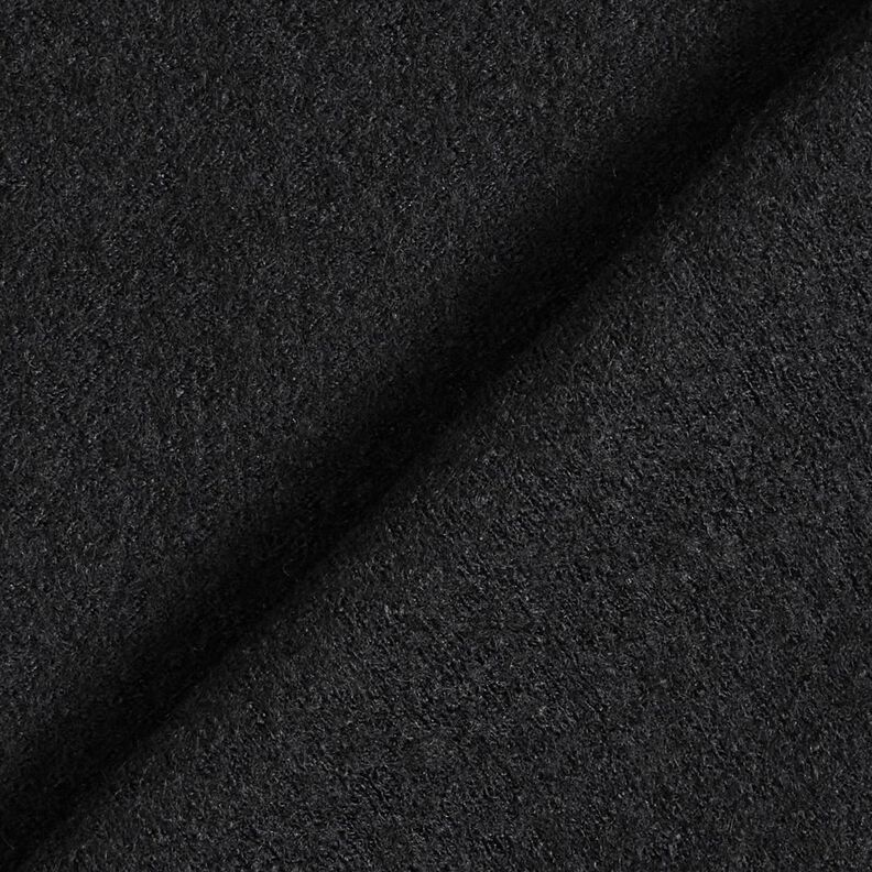 Tissu léger en maille en mélange de viscose et laine – noir,  image number 3