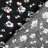 Tissu en viscose Pluie de fleurs – noir,  thumbnail number 4