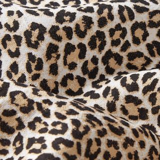 Viscose mélangée Imprimé léopard – beige, 