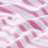 Jersey piqué rayures – blanc/rose vif,  thumbnail number 2