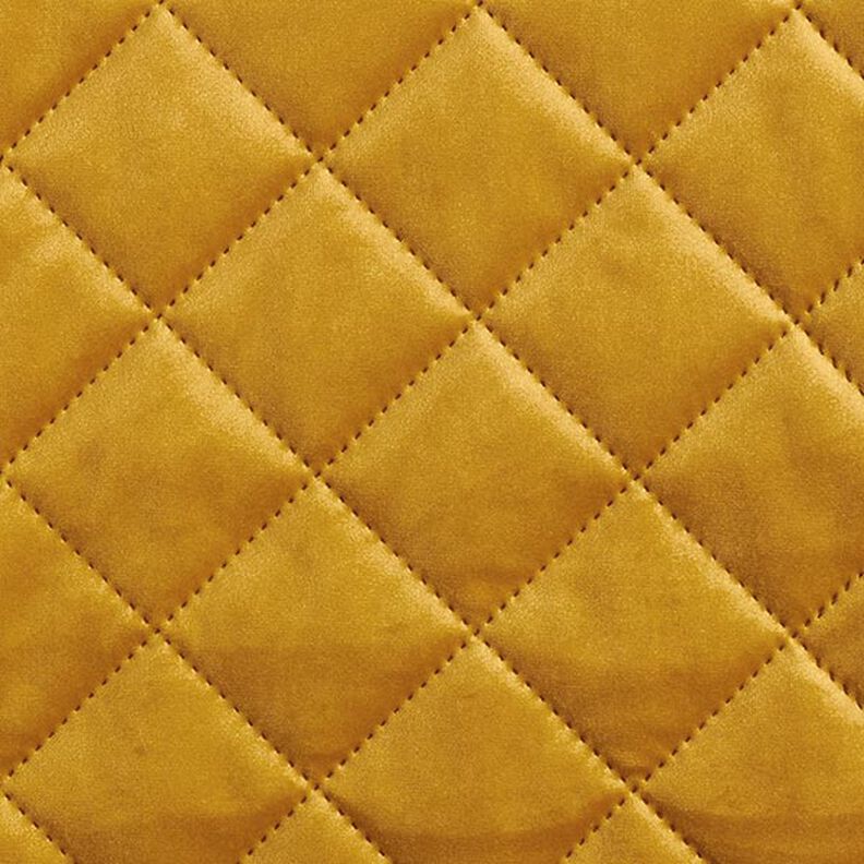 Tissu de revêtement Velours Tissu matelassé – moutarde,  image number 1