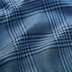 Tissu viscose Prince-de-galles – bleu, 