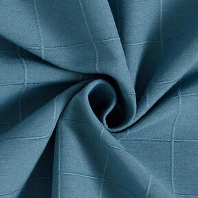 Tissu de décoration grille à carreaux recyclé – pétrole légère, 