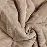 Tissu matelassé Velours côtelé à losanges avec envers fourrure – taupe,  thumbnail number 4
