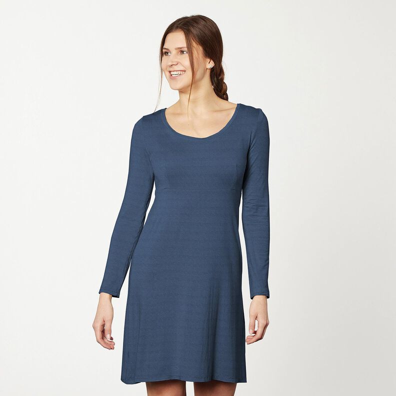 Jersey coton Medium uni – bleu océan, image number 7