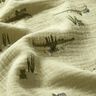 Tissu double gaze de coton Crocodiles et grenouilles – roseau,  thumbnail number 2