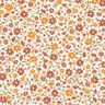 Popeline coton Herbstblumen – blanc/bordeaux,  thumbnail number 1