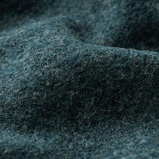 Loden de laine foulé Chiné – bleu océan, 